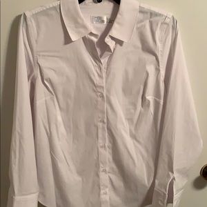 Button down white blouse